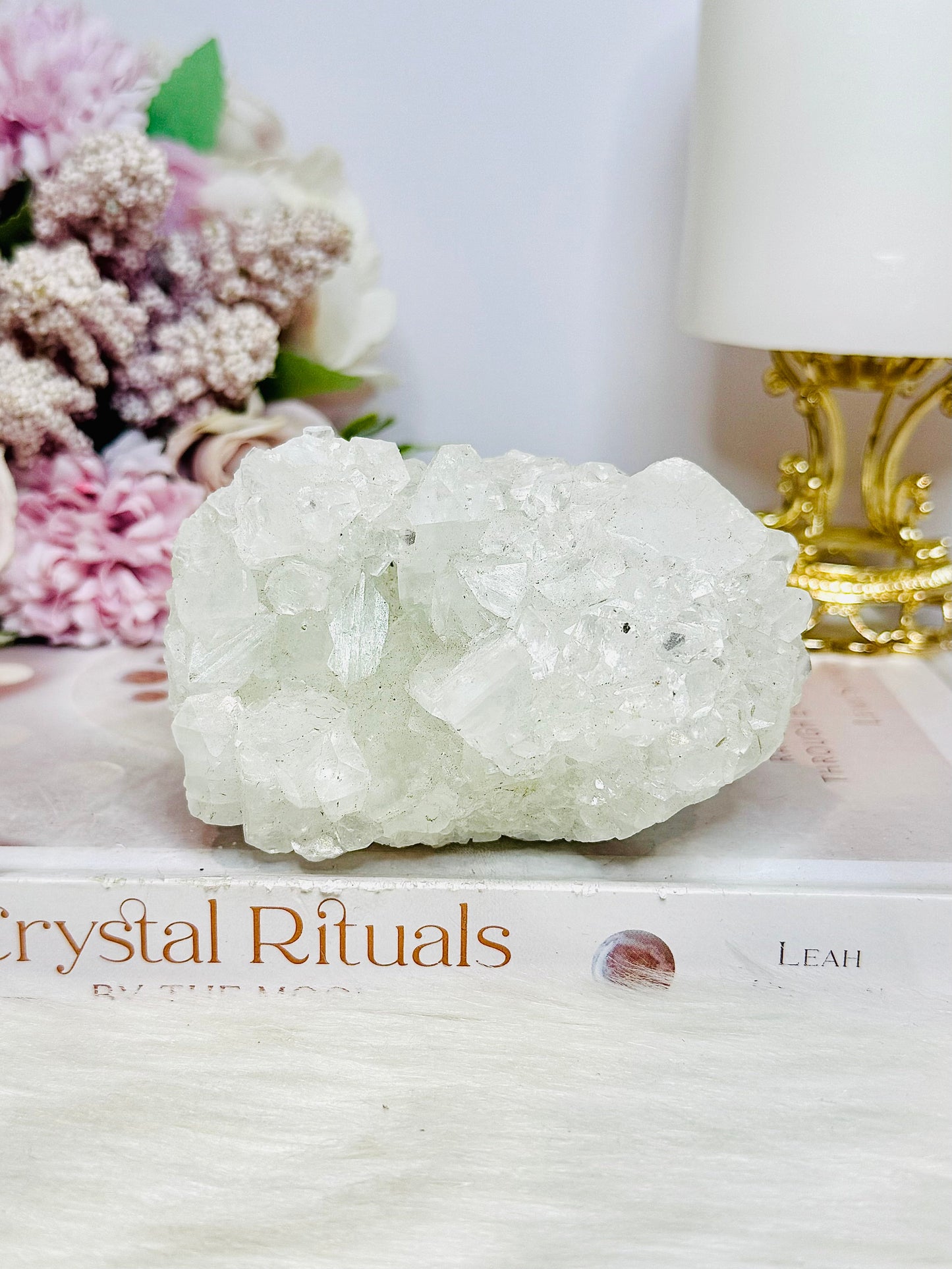 High Grade Apophyllite Natural Cluster 9.5cm 334g