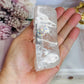 High Grade Clear Quartz Chunky Moon Bowl with Rainbows 9cm