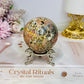 Plum Blossom Jasper Sphere on Stand 301g