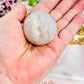 Gorgeous Small White Druzy Agate Sphere 4cm on Stand