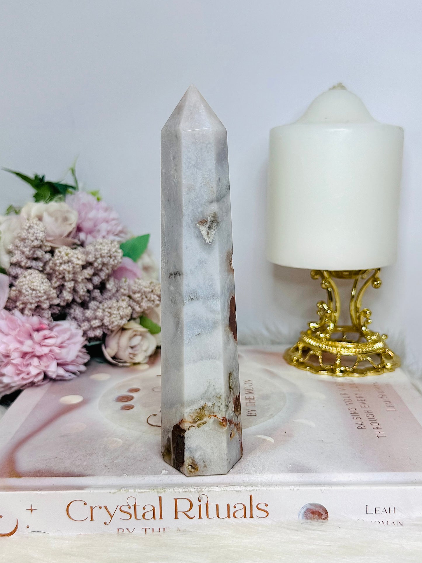 Tall Agate Tower 15cm
