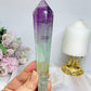 Watermelon Fluorite Tower | Wand with Rainbows 15.5cm