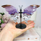 Crazy Lace Amethyst Wings on Stand 11cm