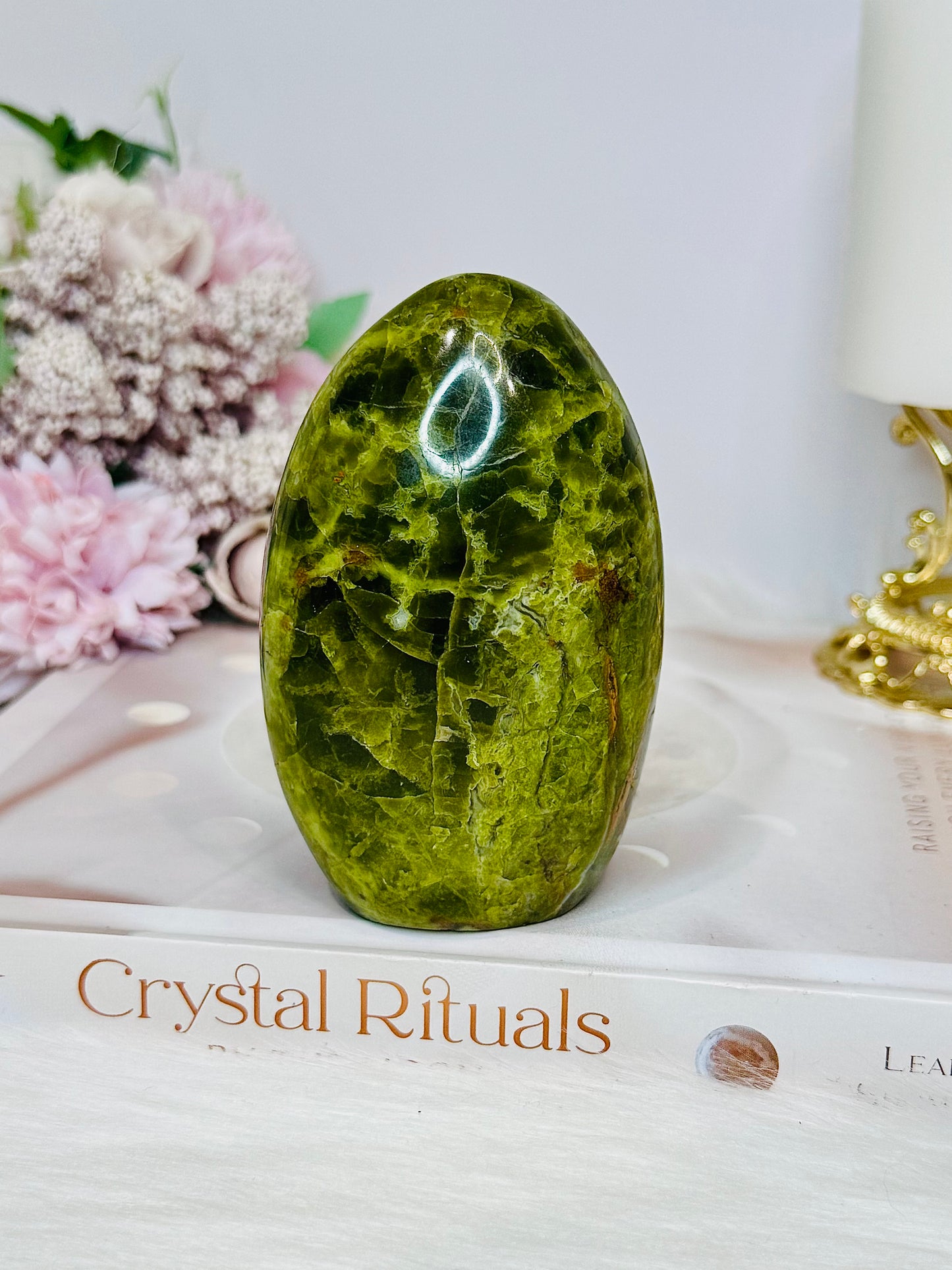 Large Green Opal Freeform 9.5cm 323g