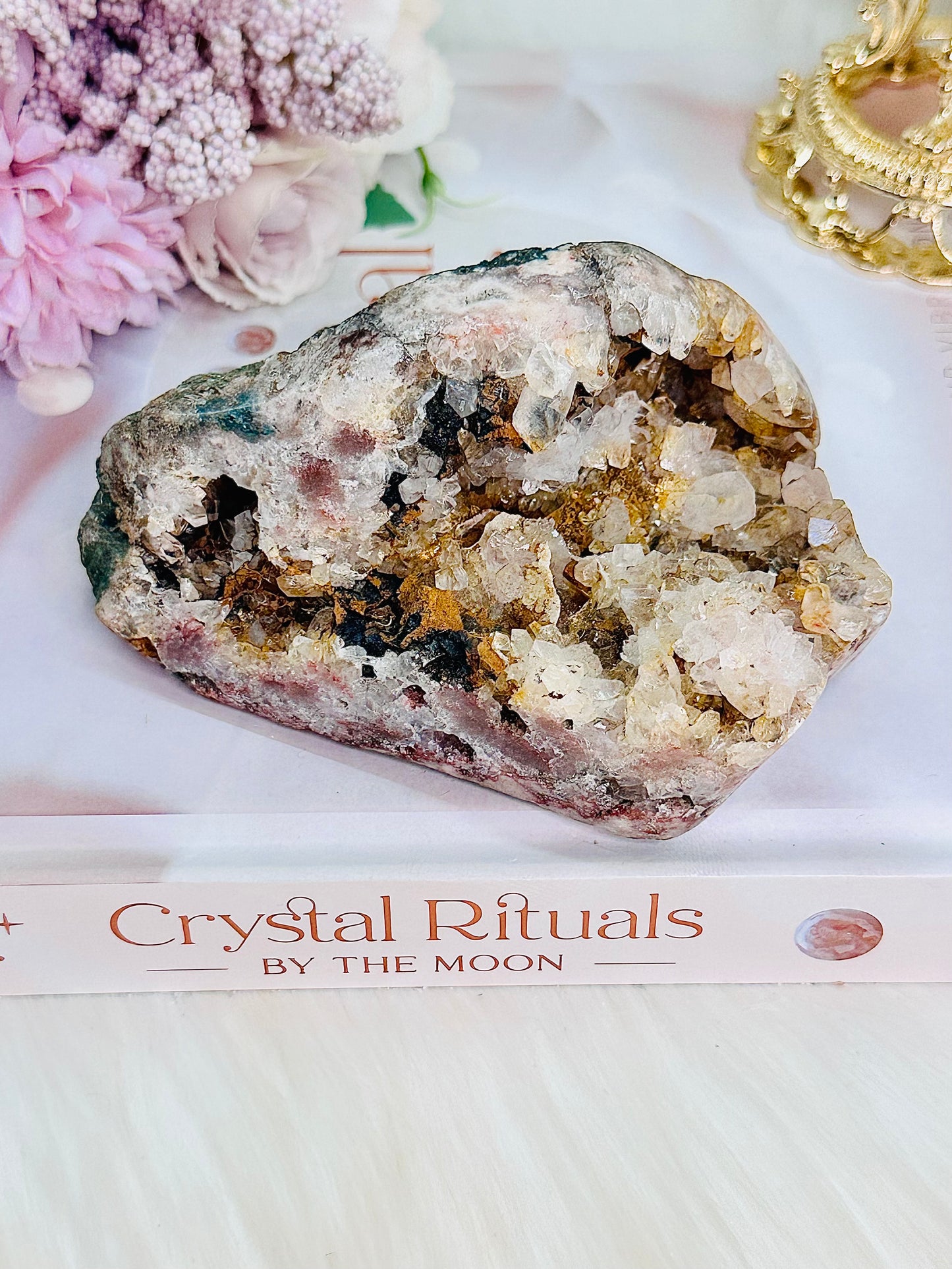 Beautiful Natural Pink Amethyst Druzy Freeform From Brazil 397grams