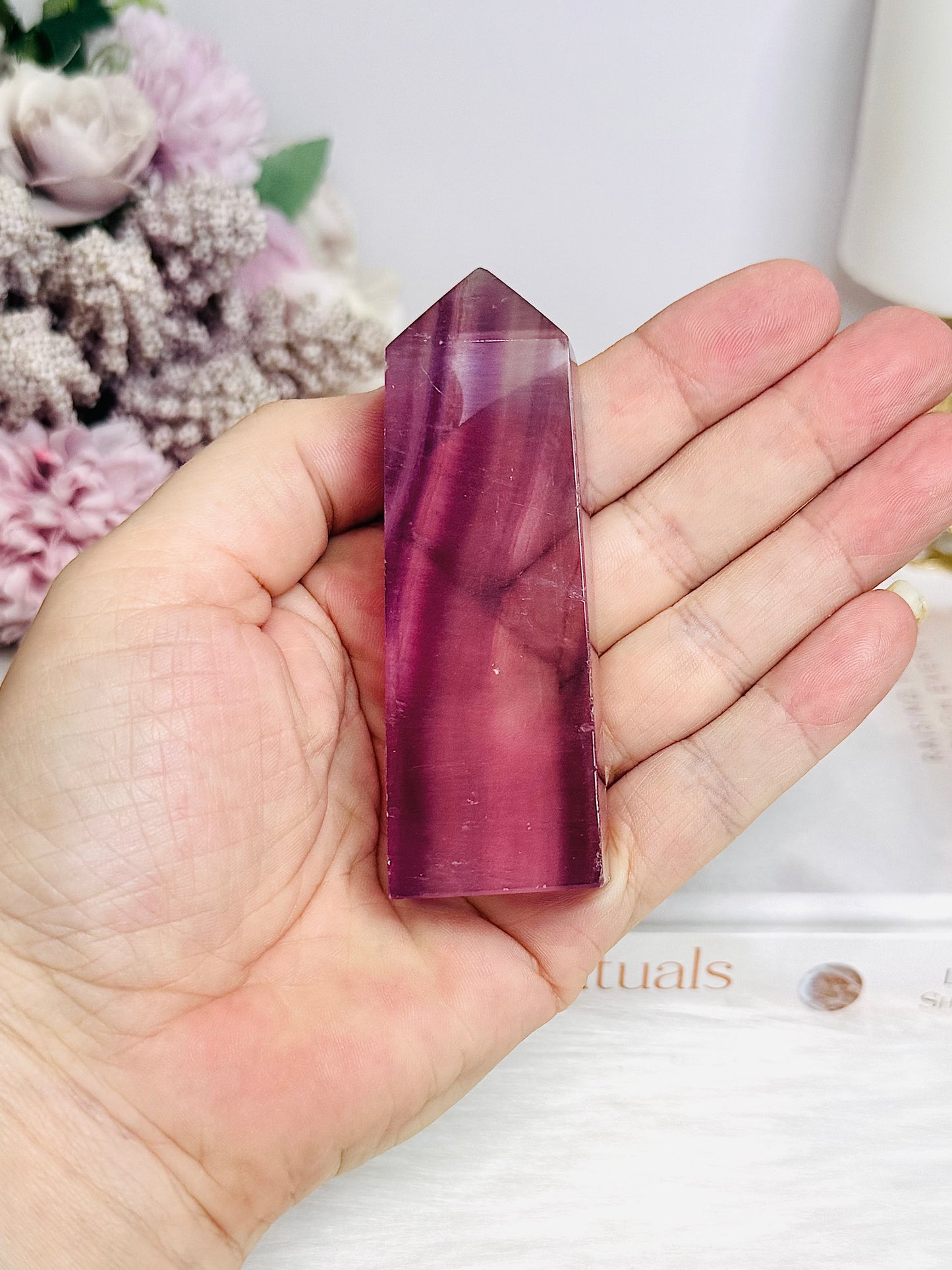 Purple Fluorite Tower 8.5cm