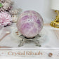 Large Kunzite Sphere on Stand 398g