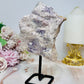 Natural Lepidolite Specimen On Stand 472g 16cm