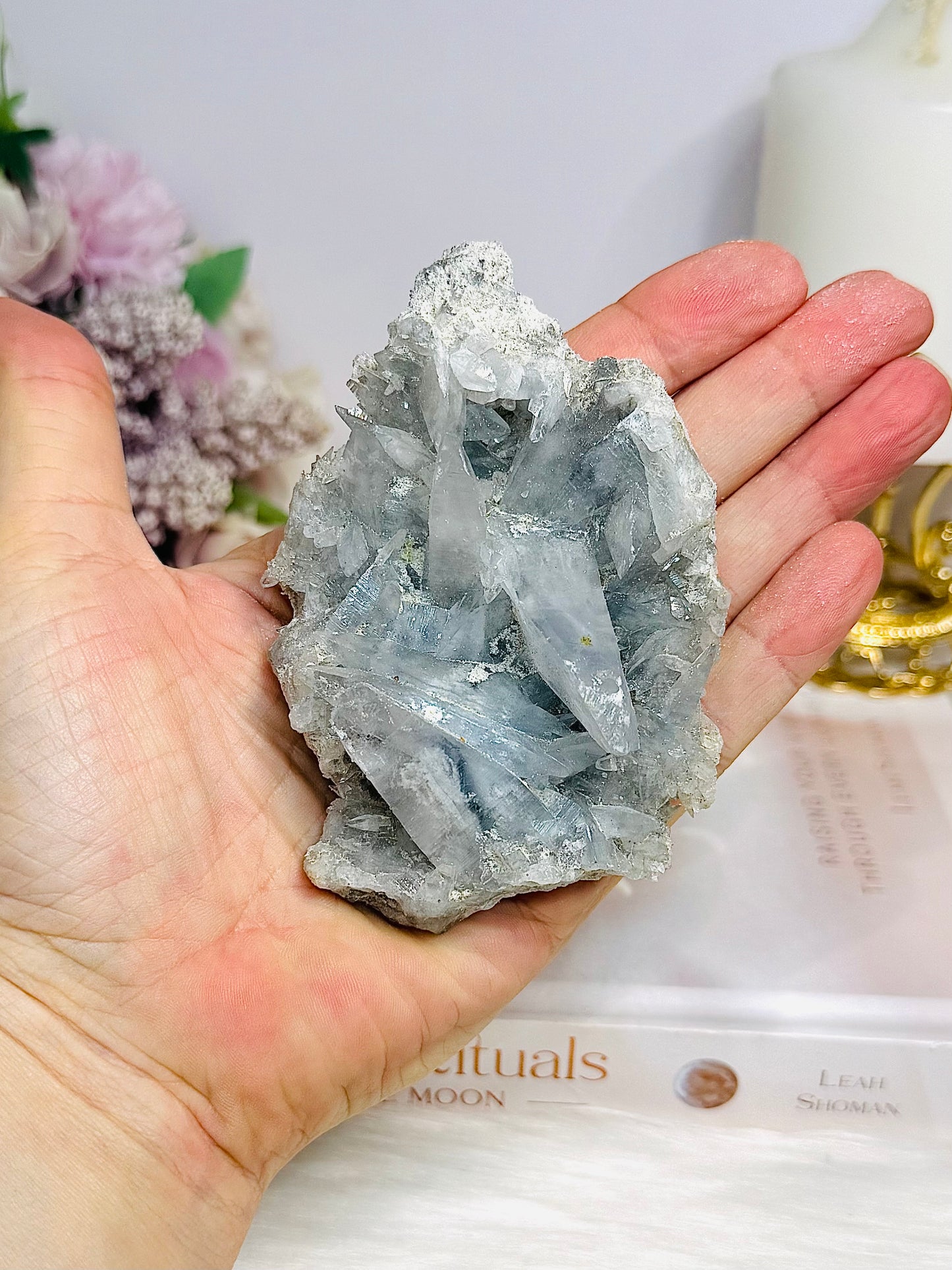 Blue Celestite Freeform 9cm