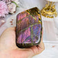 Pink & Purple Flash Labradorite Freeform 9cm 385g