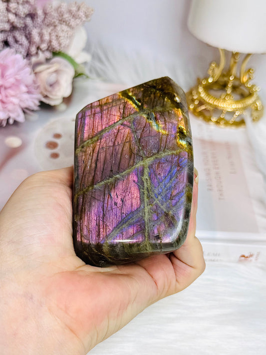 Pink & Purple Flash Labradorite Freeform 9cm 385g