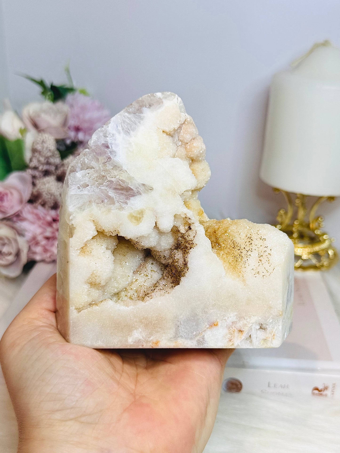 High Grade Pink Amethyst Sugar Druzy Freeform 10.5cm 505g