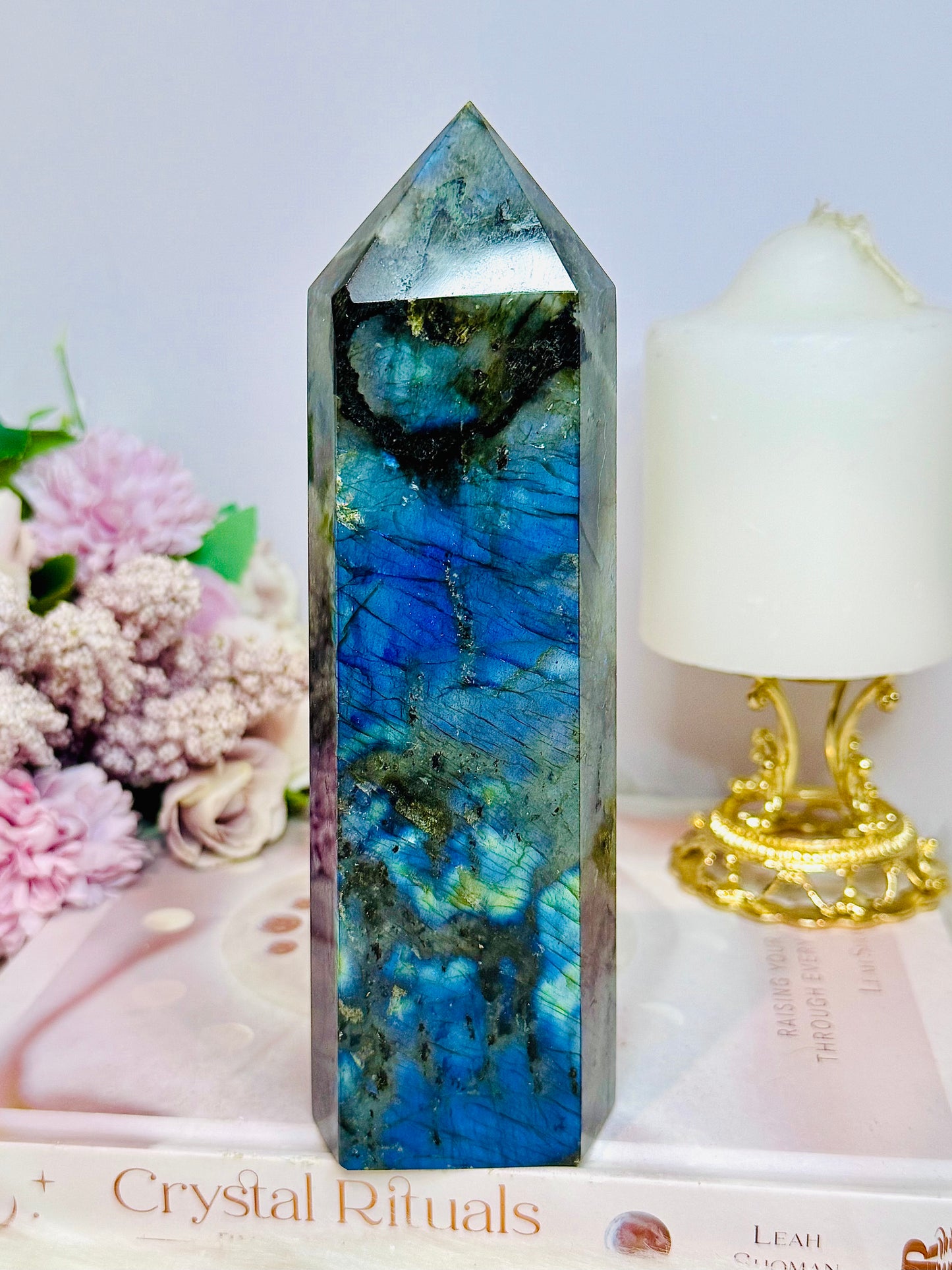 Large Labradorite Tower Full of Flash 18cm 738g