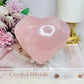 Rose Quartz Chunky Heart On Stand 630g