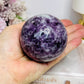 Large Lepidolite | Purple Mica Sphere on Stand 419g