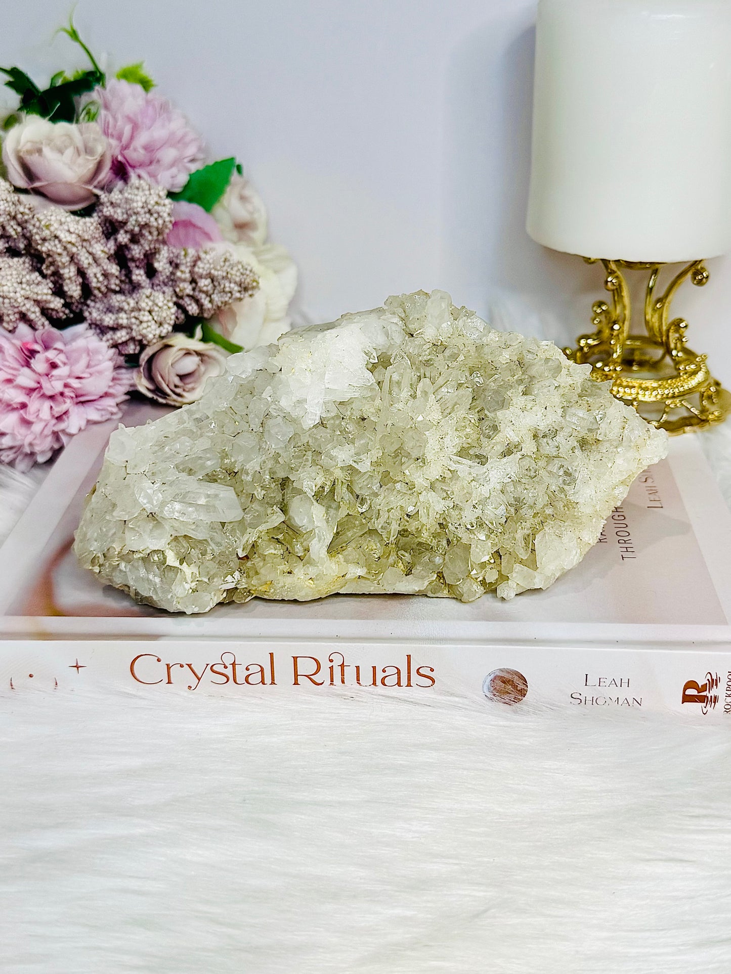 Natural Large Clear Quartz Cluster Specimen 16cm 592g