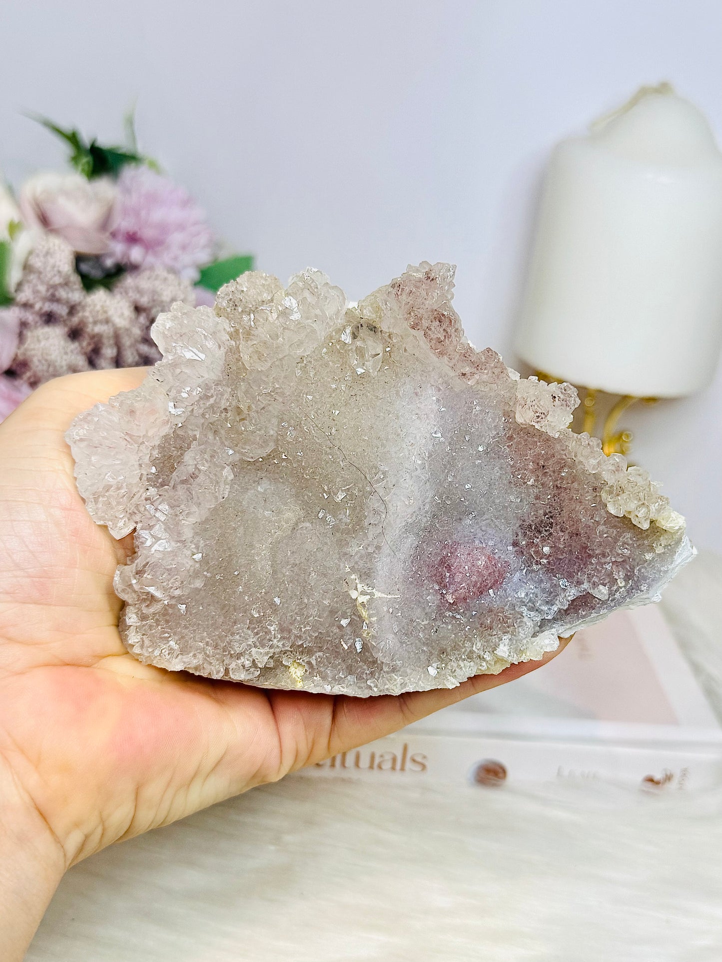 Flower Amethyst | Zeolite Natural Slab 11cm 223g