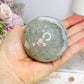 Large Green Flower Agate Sphere On Stand 369g
