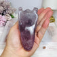 Purple Fluorite Carved Dragon 11cm 394g
