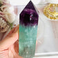 Stunning High Grade Watermelon Fluorite Chunky Tower with Rainbows 13cm