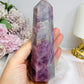Large High Grade Lavender Rose Quartz Tower 13.5cm