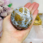 Large Brecciated Jasper Sphere on Stand 388g