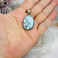 Sterling Silver 925 Navajo Turquoise Pendant In Gift Bag