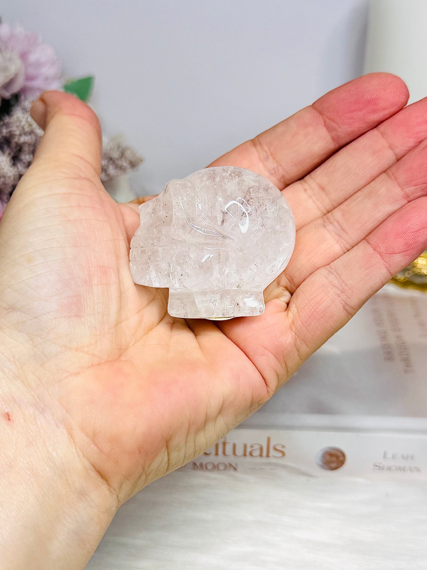 High Grade Clear Quartz Alien Head 5cm