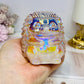 Large Aura Rose Quartz Carved Hedgehog 554g