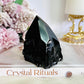 Black Obsidian Rough & Polished Tower 8cm