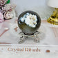 Orca Agate Sphere on Stand 244g