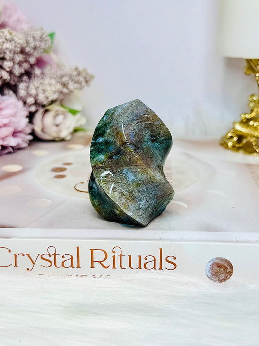 Ocean Jasper Carved Flame 5.5cm