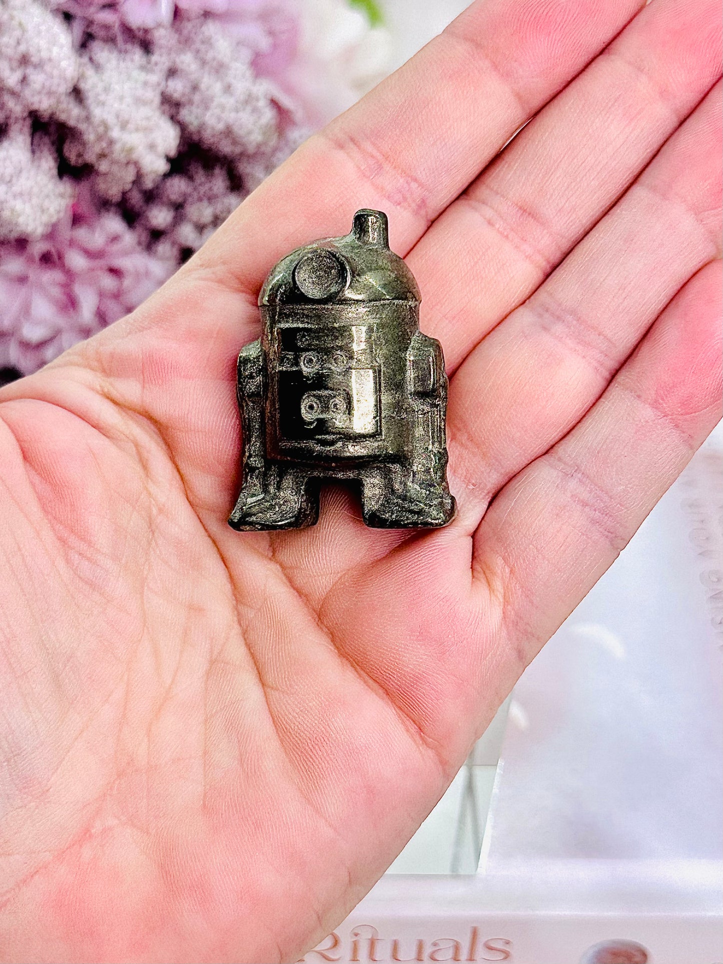 Beautifully Carved Pyrite R2-D2