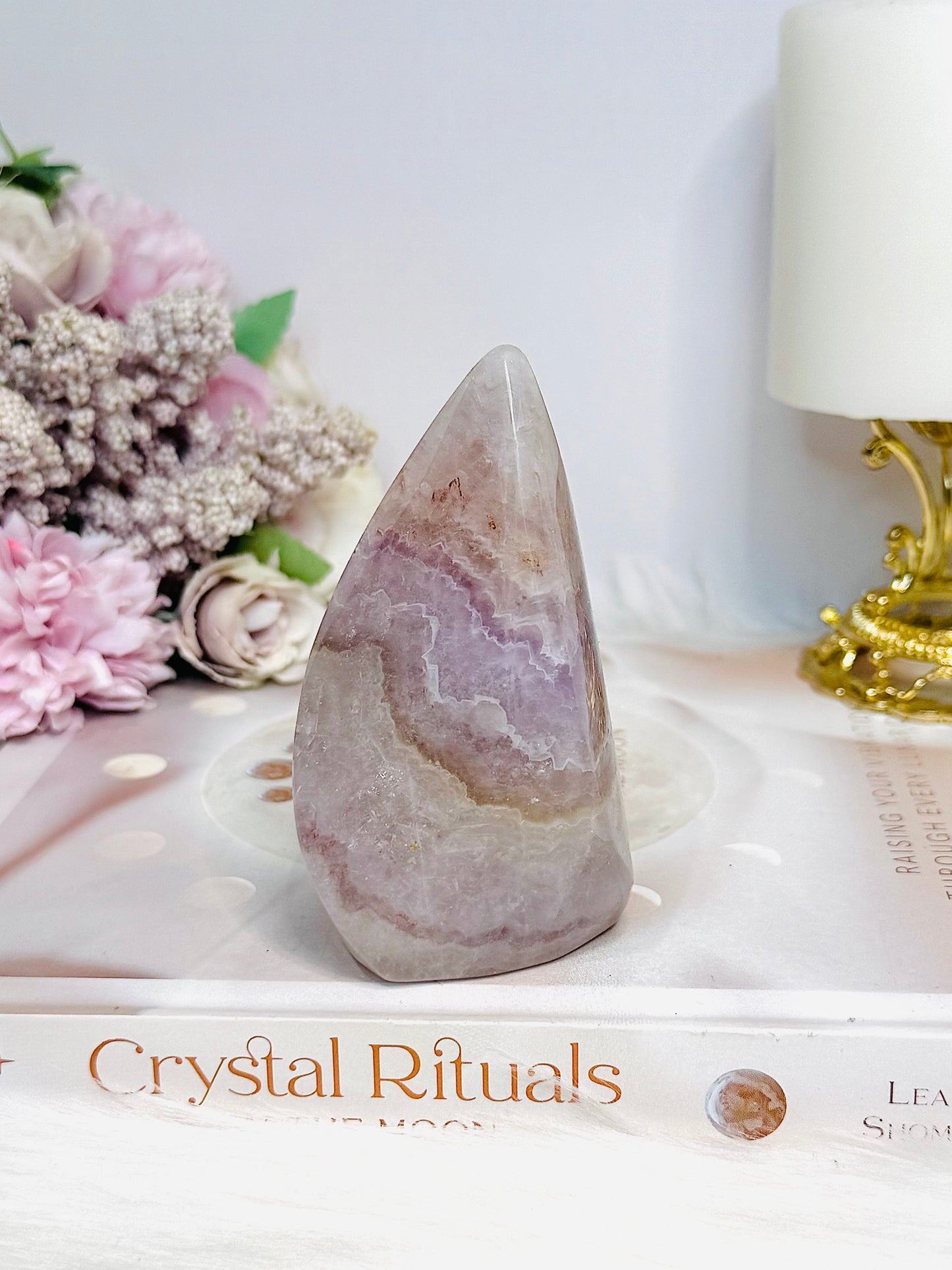Natural Large Crazy Lace Amethyst Polished Freeform 9.5cm