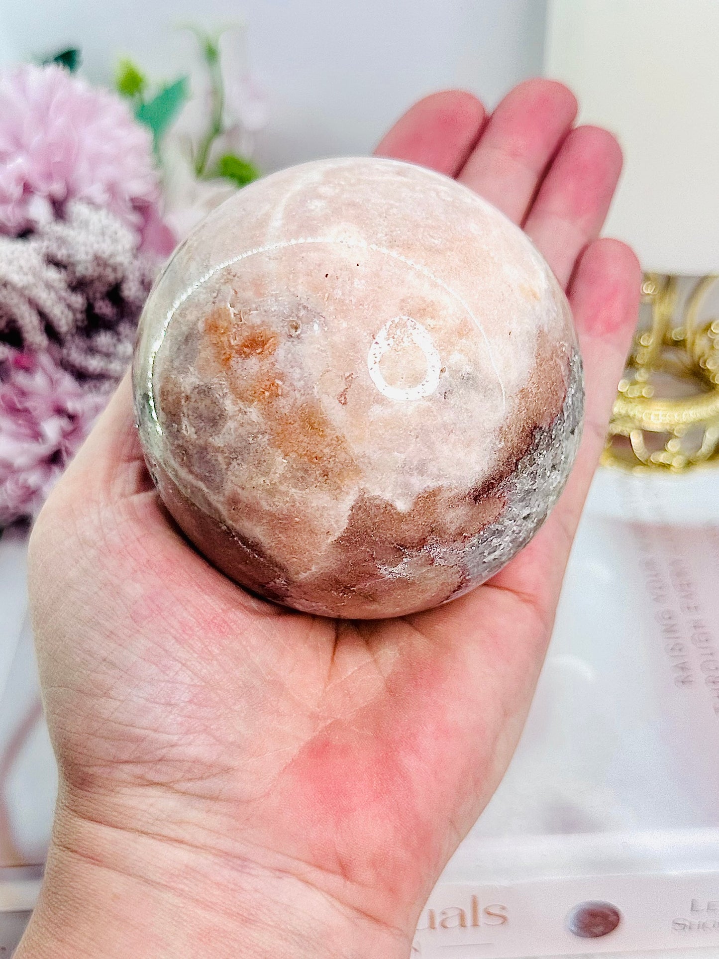 Classy & Absolutely Fabulous Large 489gram Druzy Pink Amethyst Stunning Sphere On Stand From Brazil