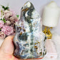 Large Ocean Jasper Carved Flame 17.5cm 1.49KG
