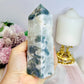 Moss Agate Druzy Tower 13.5cm 401g