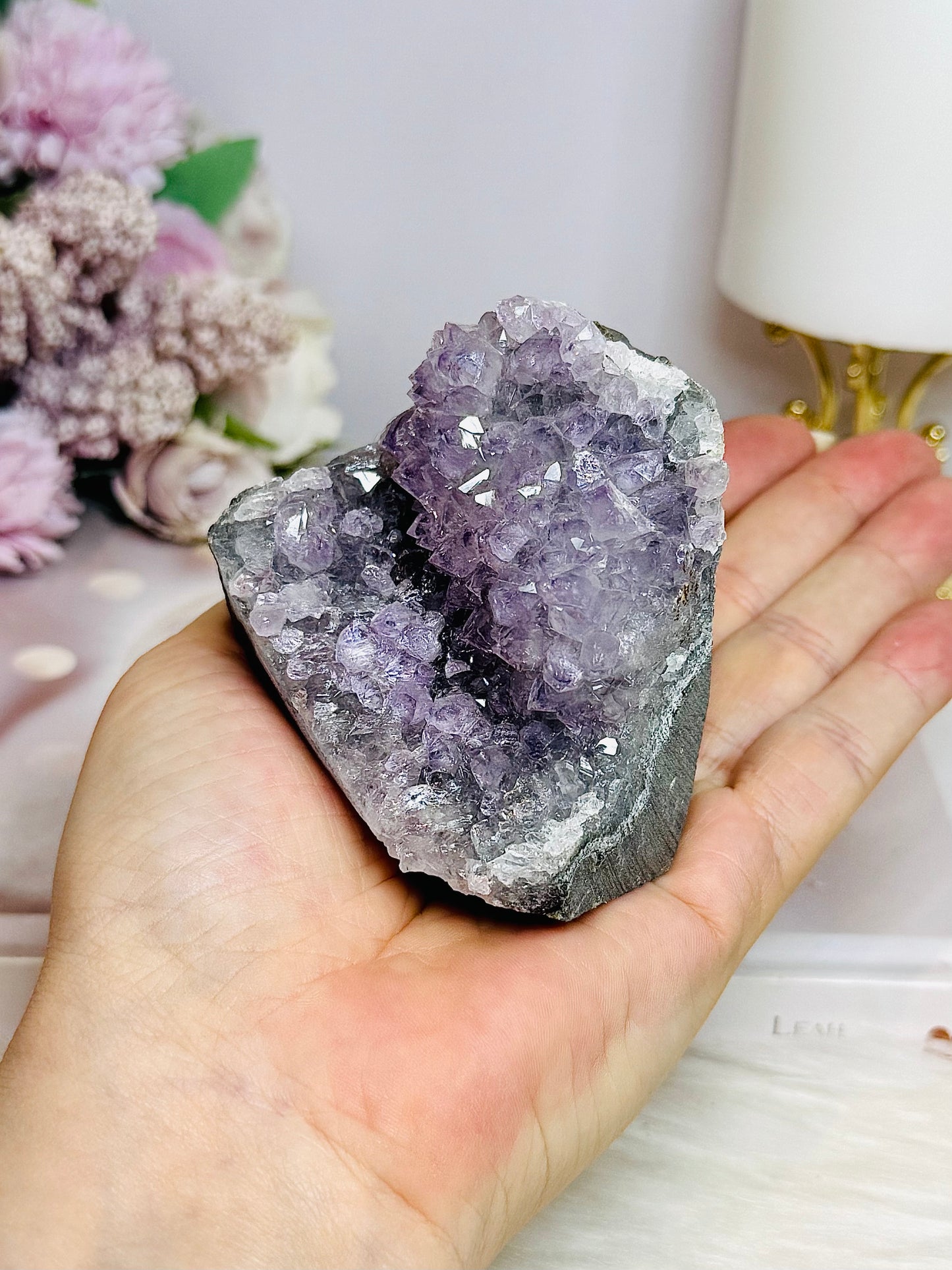 Amethyst Base Cut Cluster 305g