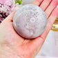 Graceful & Elegant ~ Spectacular 372Gram Druzy Pink Amethyst Sphere on Silver Stand From Brazil