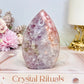 High Grade Pink Amethyst Flame 9.5cm 262g