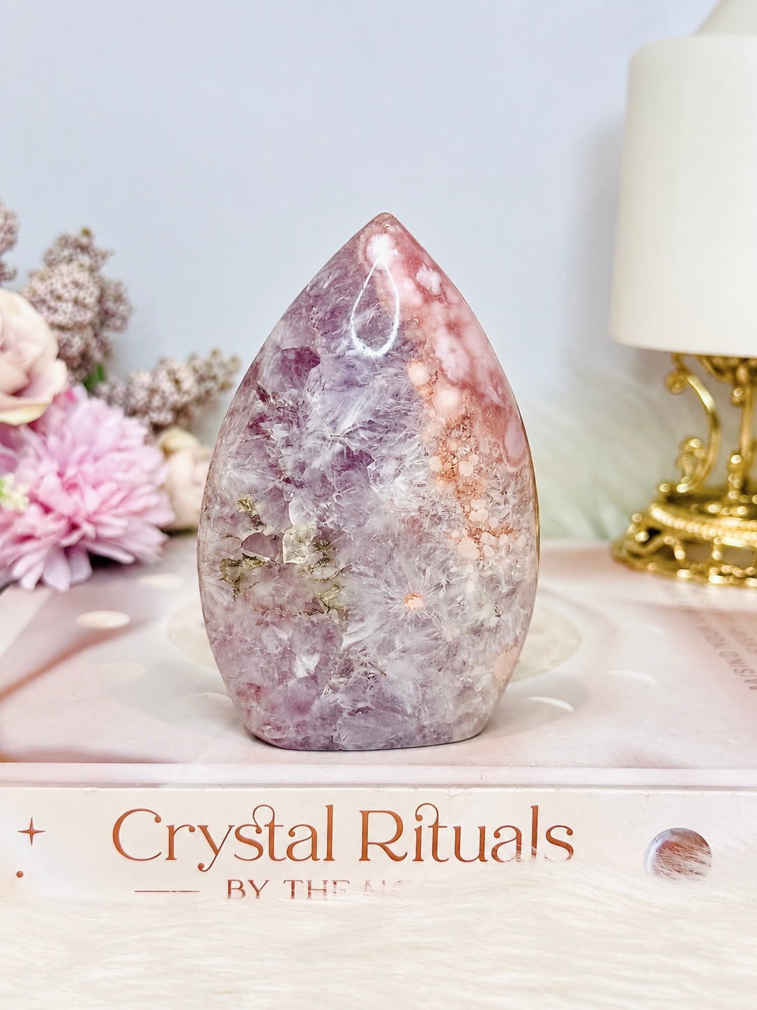 High Grade Pink Amethyst Flame 9.5cm 262g