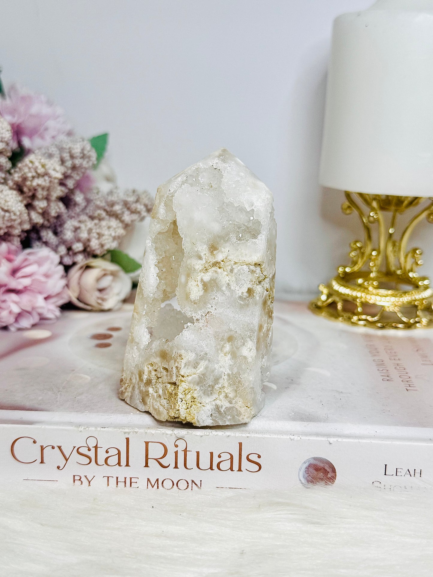 Druzy Quartz Sparkling Tower 9cm
