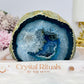 Blue (dyed) Agate Geode 12.5cm 771g