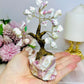 Natural Pink Tourmaline Carved Tree 14cm