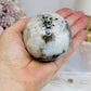 Rainbow Moonstone Sphere on Stand with Blue Flash 337g