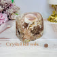 Natural Pink Amethyst Druzy Freeform 451g 7cm