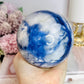 Large Blue Sodalite Sphere on Stand 970g