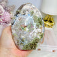 Large Green Flower Agate Freeform 11.5cm 538g