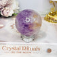 Purple Agate Sphere on Stand 236g