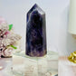 Chevron Amethyst Tower 7.5cm